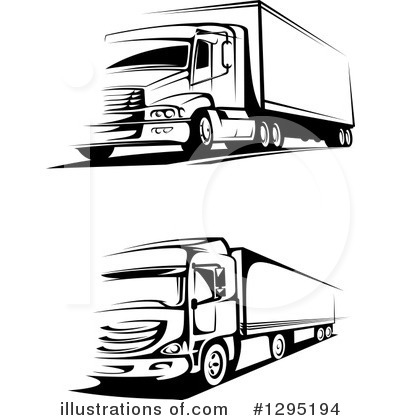 Royalty-Free (RF) Big Rig Clipart Illustration by Vector Tradition SM - Stock Sample #1295194