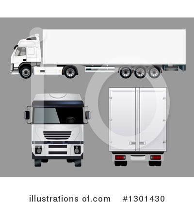 Big Rig Clipart #1301430 by vectorace