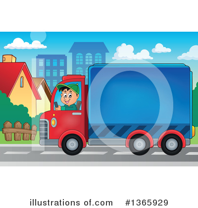 Delivery Truck Clipart #1365929 by visekart