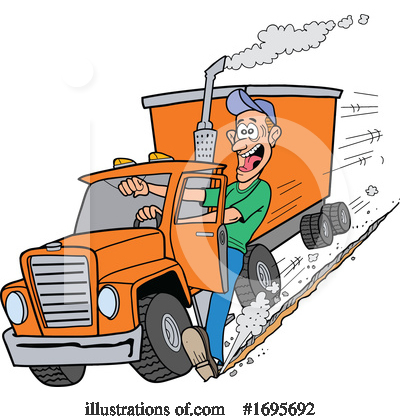 Delivery Clipart #1695692 by LaffToon