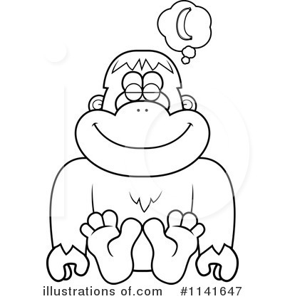 Royalty-Free (RF) Bigfoot Clipart Illustration by Cory Thoman - Stock Sample #1141647