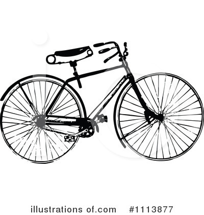 Bicycle Clipart #1113877 by Prawny Vintage