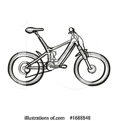 Royalty-Free (RF) Bike Clipart Illustration by patrimonio - Stock Sample #1688848