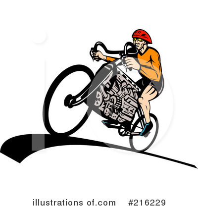 Royalty-Free (RF) Bike Clipart Illustration by patrimonio - Stock Sample #216229