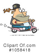Biker Clipart #1058418 by toonaday