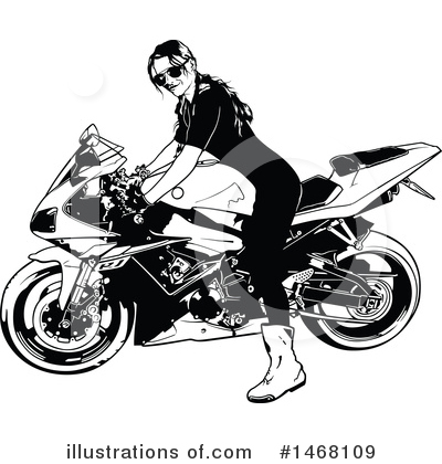 Royalty-Free (RF) Biker Clipart Illustration by dero - Stock Sample #1468109