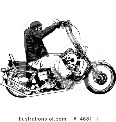 Royalty-Free (RF) Biker Clipart Illustration by dero - Stock Sample #1468111