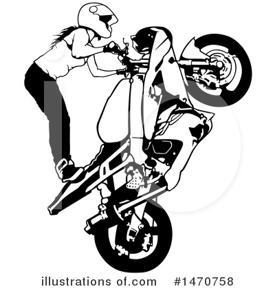 Royalty-Free (RF) Biker Clipart Illustration by dero - Stock Sample #1470758