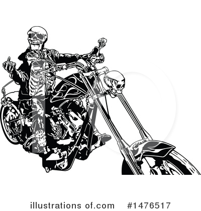 Royalty-Free (RF) Biker Clipart Illustration by dero - Stock Sample #1476517