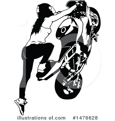 Royalty-Free (RF) Biker Clipart Illustration by dero - Stock Sample #1476628