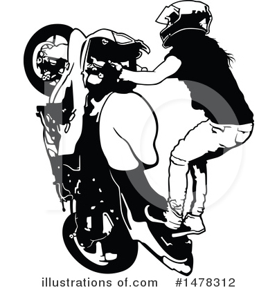 Royalty-Free (RF) Biker Clipart Illustration by dero - Stock Sample #1478312