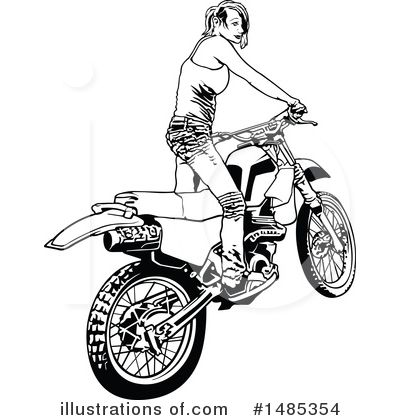 Royalty-Free (RF) Biker Clipart Illustration by dero - Stock Sample #1485354