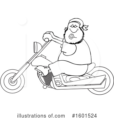 Royalty-Free (RF) Biker Clipart Illustration by djart - Stock Sample #1601524