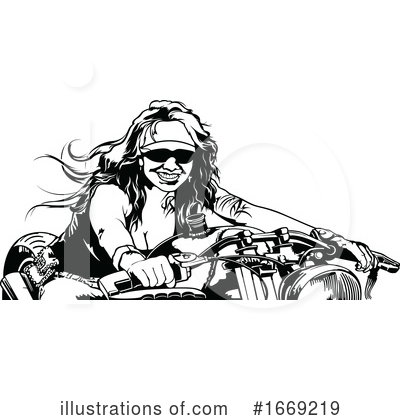 Royalty-Free (RF) Biker Clipart Illustration by dero - Stock Sample #1669219