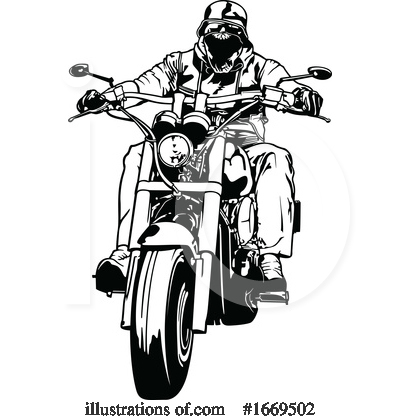 Royalty-Free (RF) Biker Clipart Illustration by dero - Stock Sample #1669502