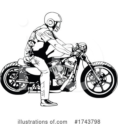 Royalty-Free (RF) Biker Clipart Illustration by dero - Stock Sample #1743798
