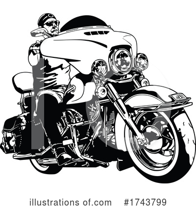 Royalty-Free (RF) Biker Clipart Illustration by dero - Stock Sample #1743799