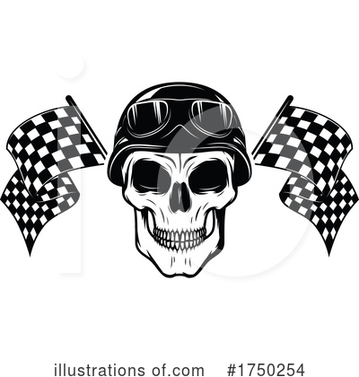 Checkered Flags Clipart #1750254 by Vector Tradition SM