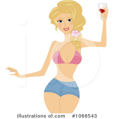 Royalty-Free (RF) Bikini Clipart Illustration by BNP Design Studio - Stock Sample #1066543