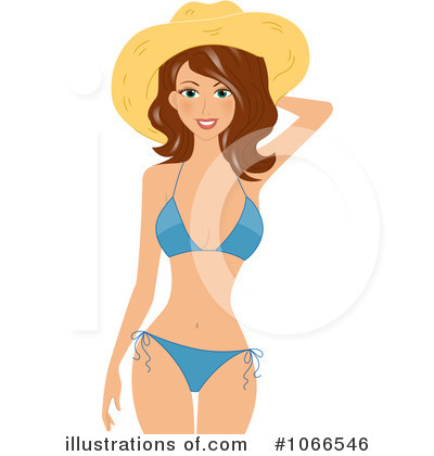 Royalty-Free (RF) Bikini Clipart Illustration by BNP Design Studio - Stock Sample #1066546
