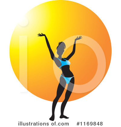 Beach Woman Clipart #1169848 by Lal Perera