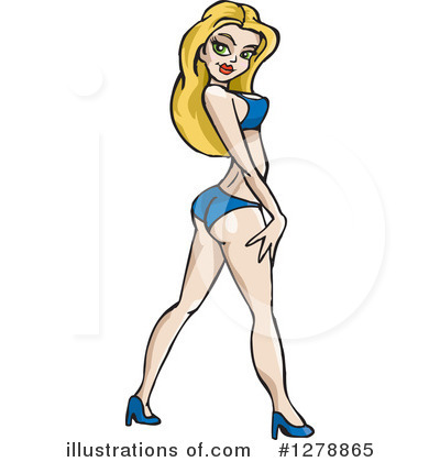 Bikini Clipart #1278865 by Dennis Holmes Designs