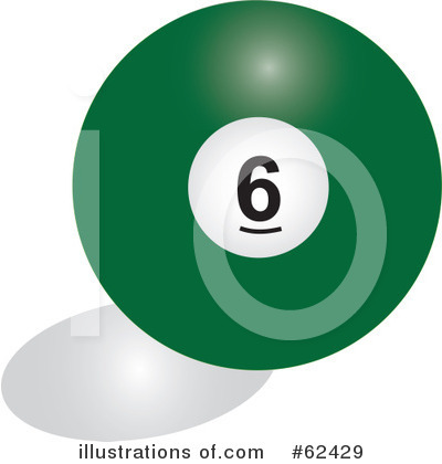 Royalty-Free (RF) Billiards Ball Clipart Illustration by Pams Clipart - Stock Sample #62429