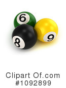 Billiards Balls Clipart #1092899 by BNP Design Studio