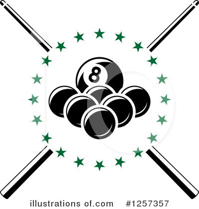 Royalty-Free (RF) Billiards Clipart Illustration by Vector Tradition SM - Stock Sample #1257357
