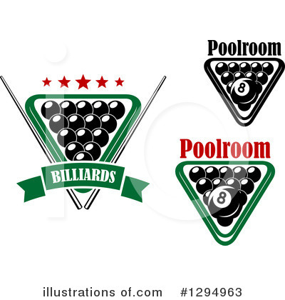 Royalty-Free (RF) Billiards Clipart Illustration by Vector Tradition SM - Stock Sample #1294963