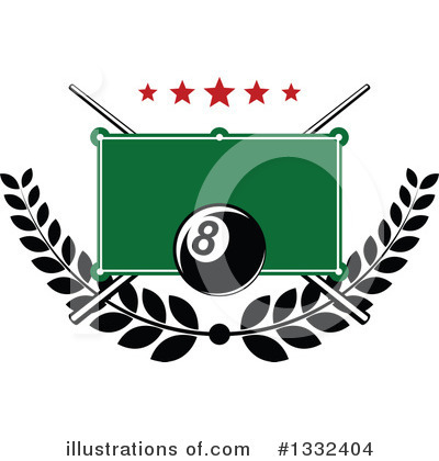 Billiards Clipart #1332404 by Vector Tradition SM