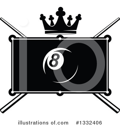 Royalty-Free (RF) Billiards Clipart Illustration by Vector Tradition SM - Stock Sample #1332406