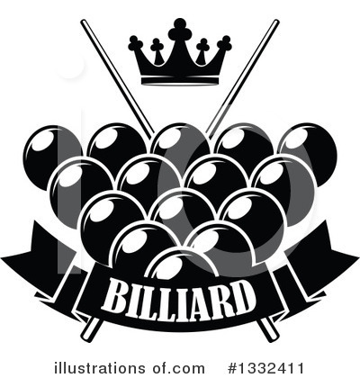 Royalty-Free (RF) Billiards Clipart Illustration by Vector Tradition SM - Stock Sample #1332411