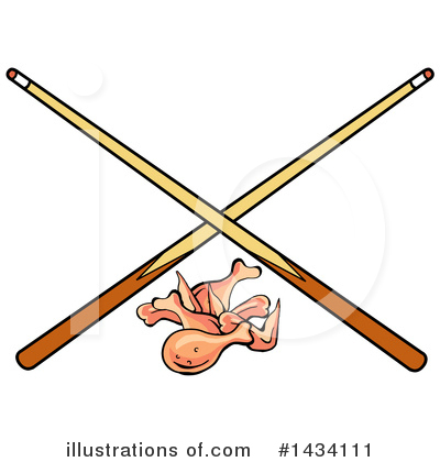 Billiards Clipart #1434111 by LaffToon