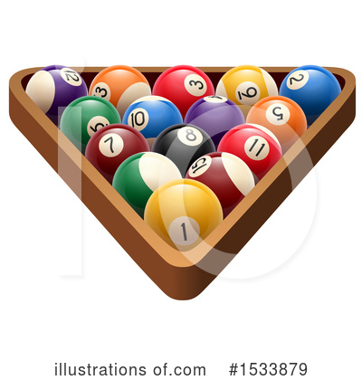 Billiards Balls Clipart #1533879 by Vector Tradition SM