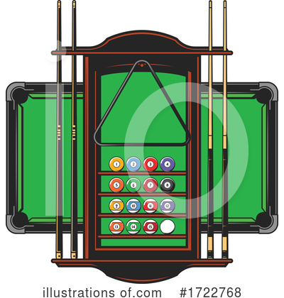 Royalty-Free (RF) Billiards Clipart Illustration by Vector Tradition SM - Stock Sample #1722768