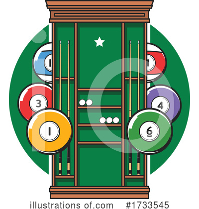 Royalty-Free (RF) Billiards Clipart Illustration by Vector Tradition SM - Stock Sample #1733545