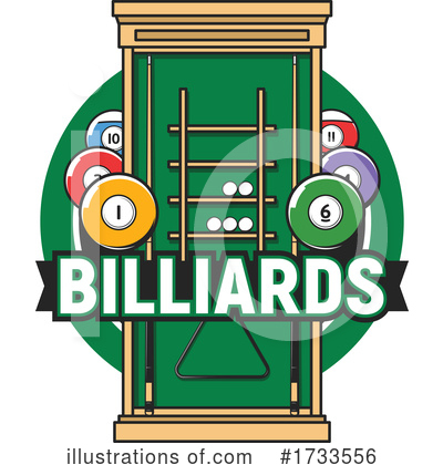 Royalty-Free (RF) Billiards Clipart Illustration by Vector Tradition SM - Stock Sample #1733556