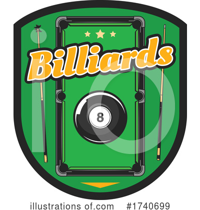 Royalty-Free (RF) Billiards Clipart Illustration by Vector Tradition SM - Stock Sample #1740699