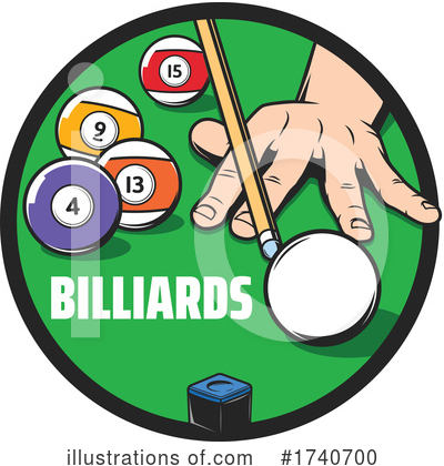 Royalty-Free (RF) Billiards Clipart Illustration by Vector Tradition SM - Stock Sample #1740700