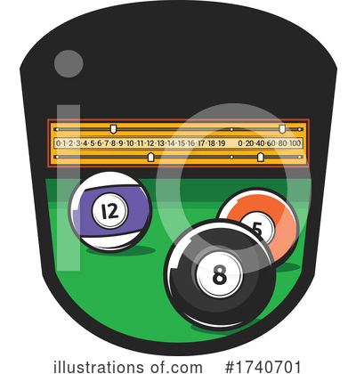 Royalty-Free (RF) Billiards Clipart Illustration by Vector Tradition SM - Stock Sample #1740701