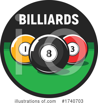 Royalty-Free (RF) Billiards Clipart Illustration by Vector Tradition SM - Stock Sample #1740703