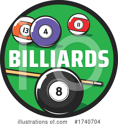 Royalty-Free (RF) Billiards Clipart Illustration by Vector Tradition SM - Stock Sample #1740704