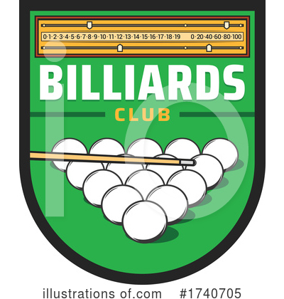 Royalty-Free (RF) Billiards Clipart Illustration by Vector Tradition SM - Stock Sample #1740705