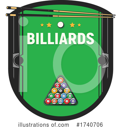 Royalty-Free (RF) Billiards Clipart Illustration by Vector Tradition SM - Stock Sample #1740706