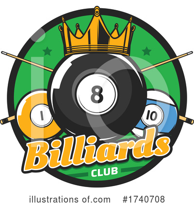 Royalty-Free (RF) Billiards Clipart Illustration by Vector Tradition SM - Stock Sample #1740708
