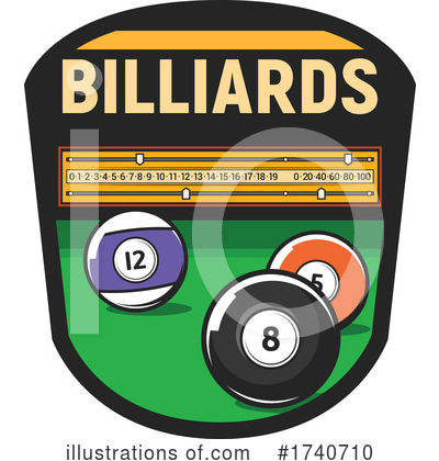 Royalty-Free (RF) Billiards Clipart Illustration by Vector Tradition SM - Stock Sample #1740710
