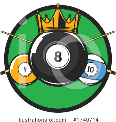 Royalty-Free (RF) Billiards Clipart Illustration by Vector Tradition SM - Stock Sample #1740714