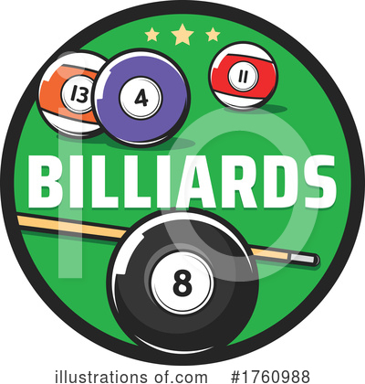 Royalty-Free (RF) Billiards Clipart Illustration by Vector Tradition SM - Stock Sample #1760988