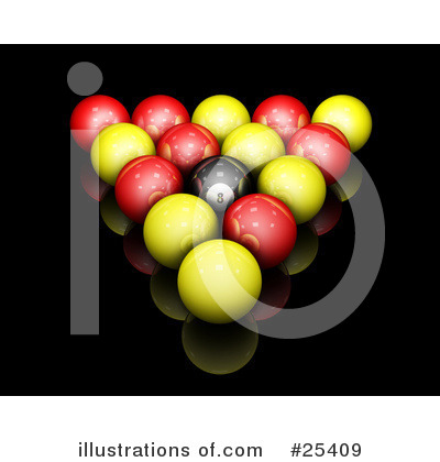 Billiards Balls Clipart #25409 by KJ Pargeter